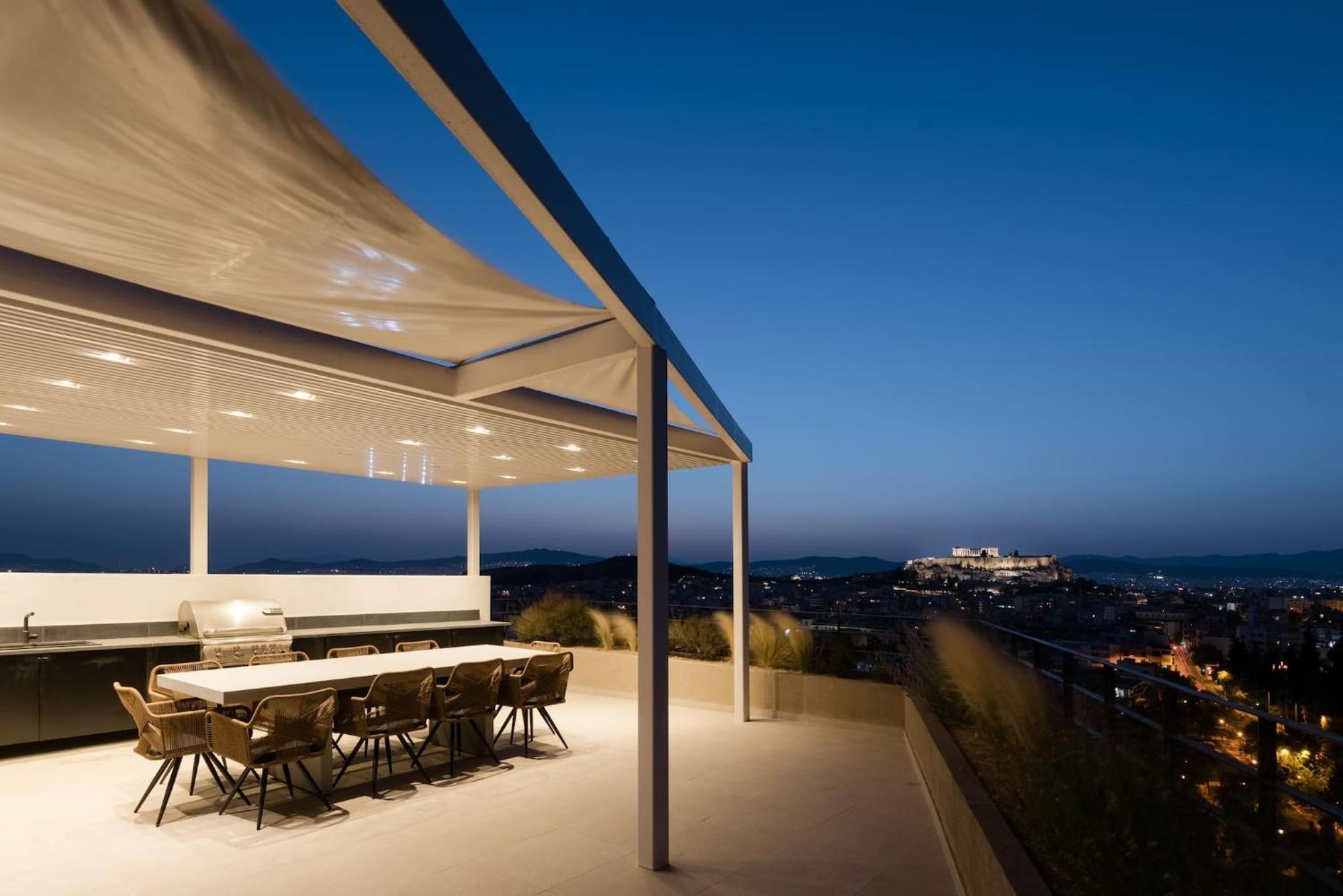 Urban Apt With Stunning Acropolis View & Roofdeck 雅典 外观 照片