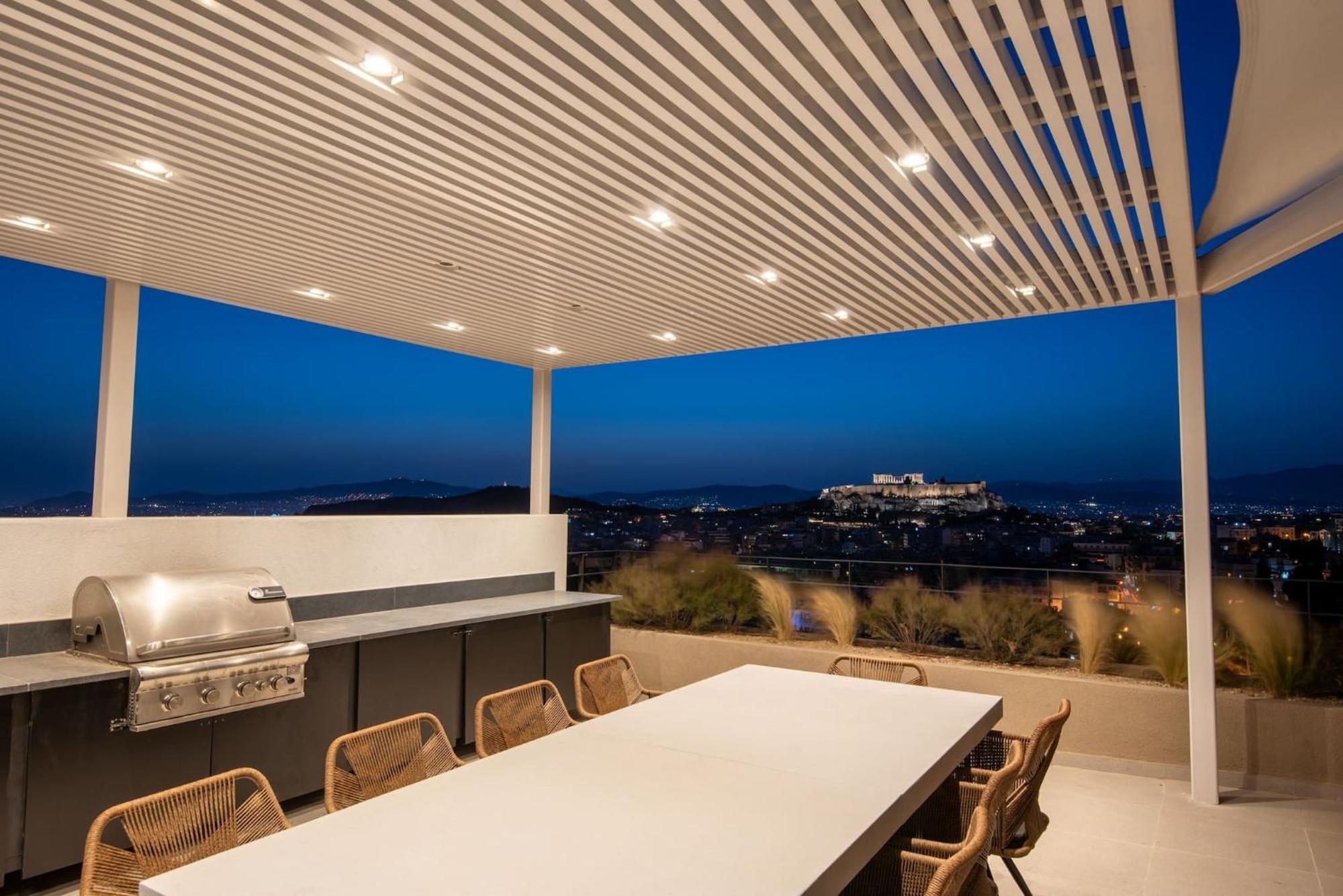Urban Apt With Stunning Acropolis View & Roofdeck 雅典 外观 照片